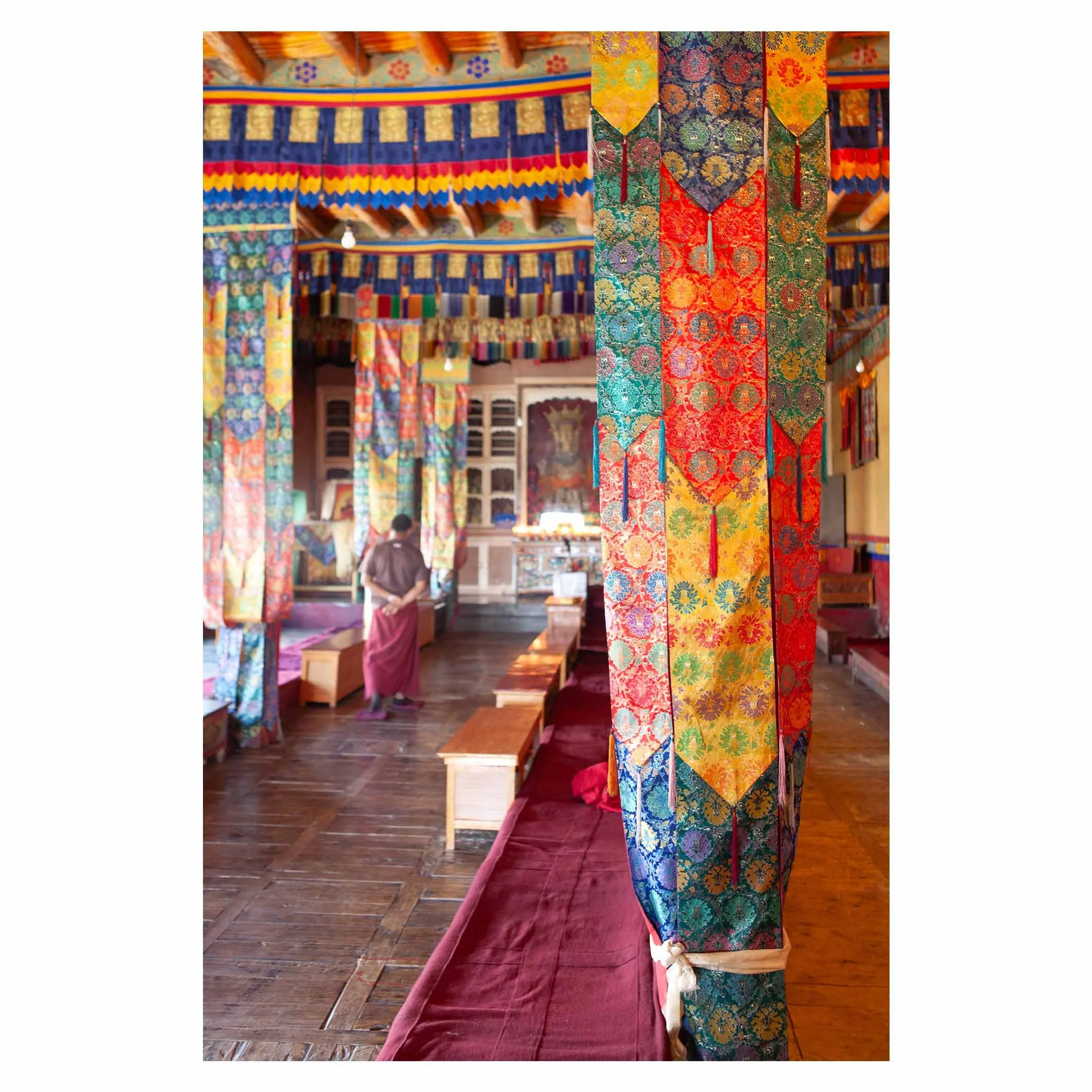 Polishing the floor, Himalayas, Ladakh