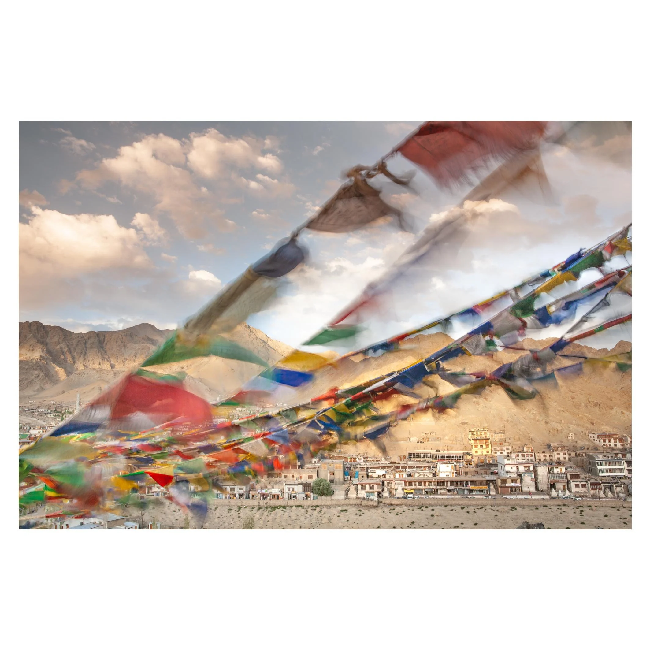 Prayer flags over Leh, Ladakh