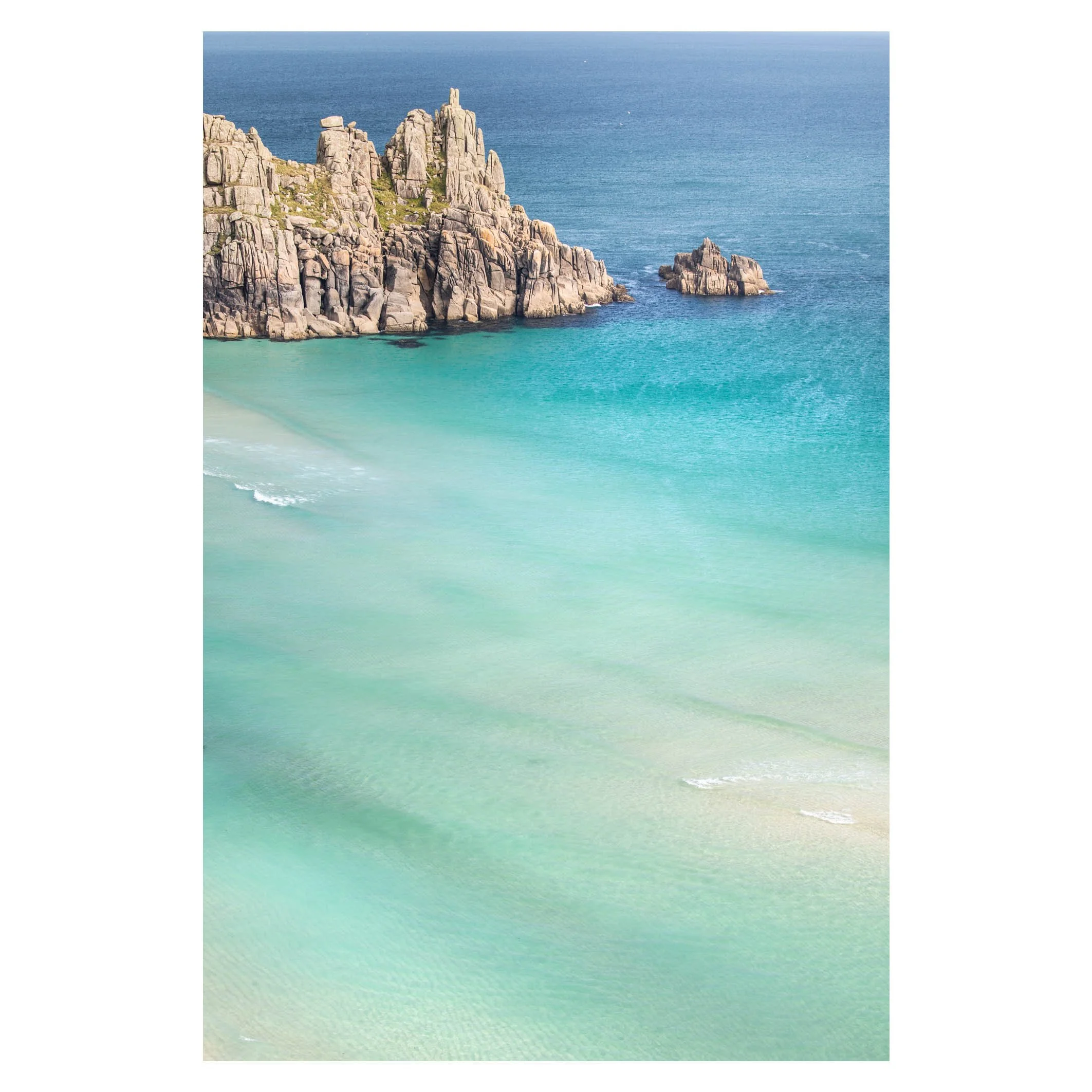 Pedn Vounder sand bars, Cornwall
