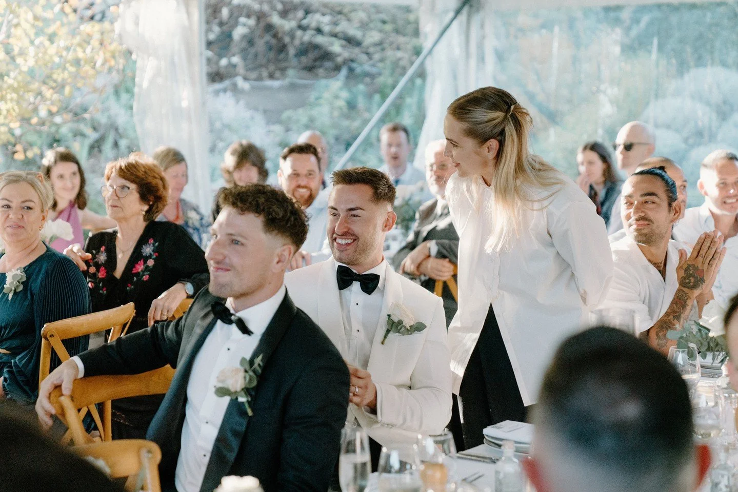 Mitch &amp; Kieran tied the knot beneath the Snow Pears in our picturesque garden avenue, followed by a stunning reception on the Accommodation Lawn.⁠
⁠
⁠
Venue: @thesirgeorge⁠
Photographer: @derekbogart⁠
Celebrant: @aislemeetsannie⁠
Musician: @baker