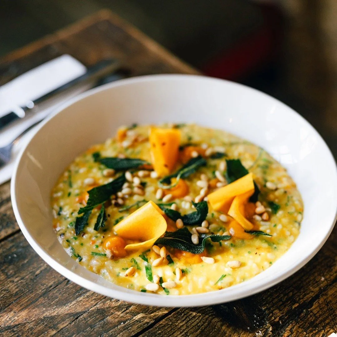 Cold weather calls for comfort and our winter vege risotto with pumpkin, shallots, sage and pine nuts is just the thing. 🌱

Delicate flavours made with quality,  in-season produce. 

If you've been looking for your next excuse to visit, this might b