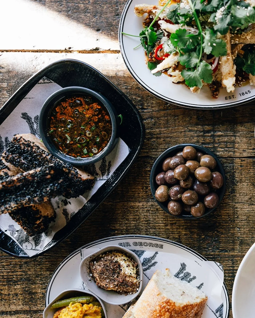What are you choosing for starters? ⬇⁠
⁠
🫒 Manzanillo Olives ⁠
⁠
🥖 Our Sourdough⁠
⁠
🌶 Spicy Chicken Bites ⁠
⁠
🍤 Prawn Toast Sando ⁠
⁠
🦑 Calamari Fritto ⁠
⁠
🧀 Burrata Cheese⁠
⁠
🍆 Crispy Eggplant Sticks ⁠
⁠
⁠
⁠
#RuralNSW #CountryNSW #Jugiong #Co