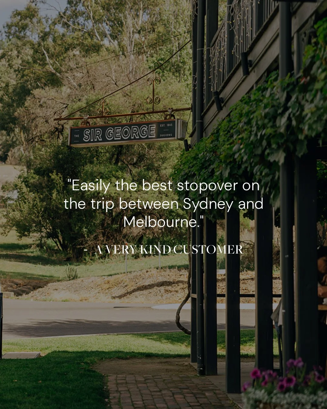 Heading between Sydney and Melbourne? Take the Hume Highway exit and pay us a visit. We&rsquo;re just off the road with a comfy bed, a good pint and a burger waiting for you.⁠
⁠
⁠
⁠
#RuralNSW #CountryNSW #Jugiong #Countryside #CountryPub #VisitNSW