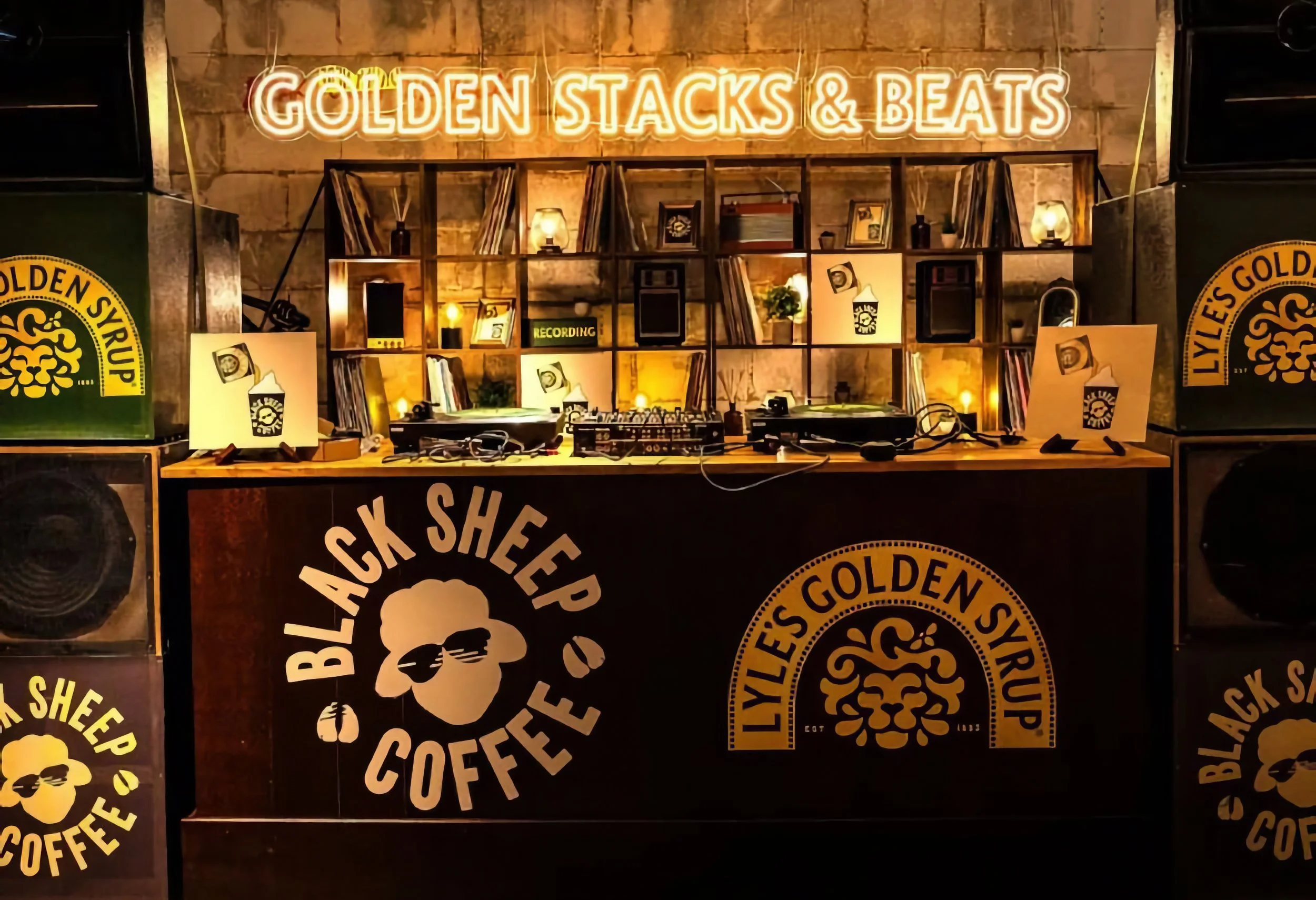Our Vintage Dark Oak Bar Branded - (NB branding completed by external agency)