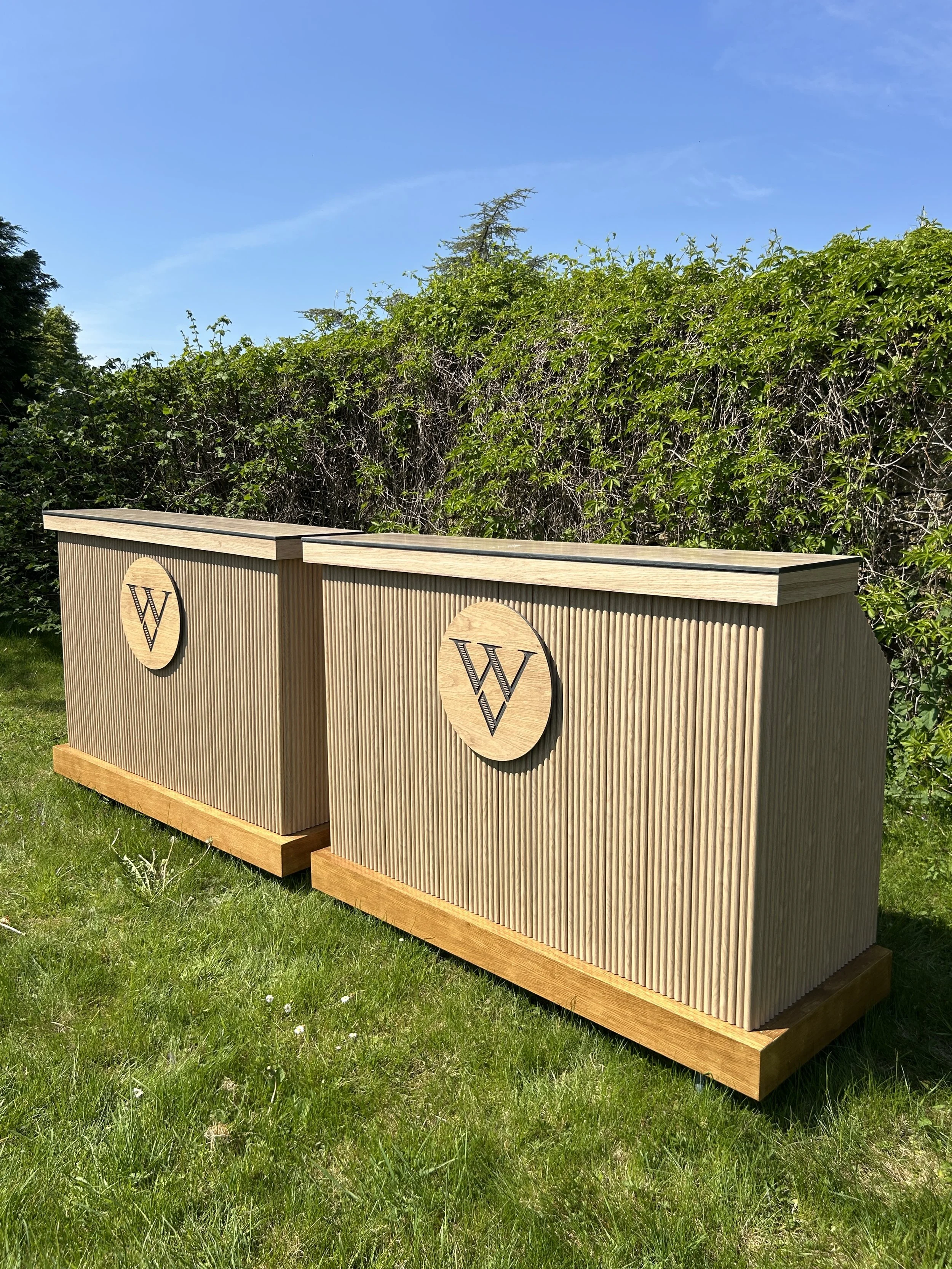Custom Built and Branded Bars - Woodchester Valley Vineyard