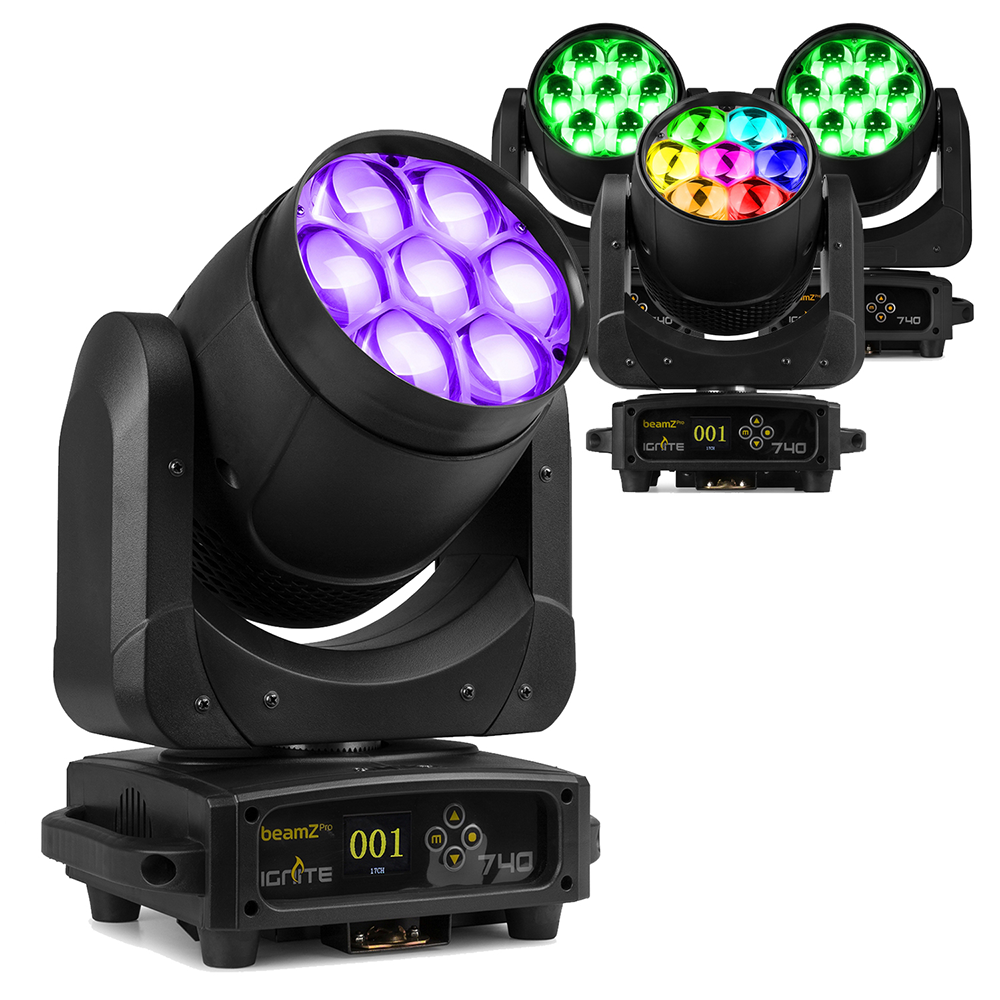 BeamZ Pro IGNITE740 Moving Head Light with Zoom - £45 + VAT per light