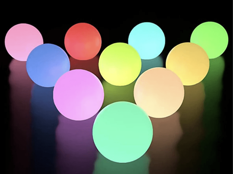8cm Colour Changing Orb Lights - £4.50 + VAT each