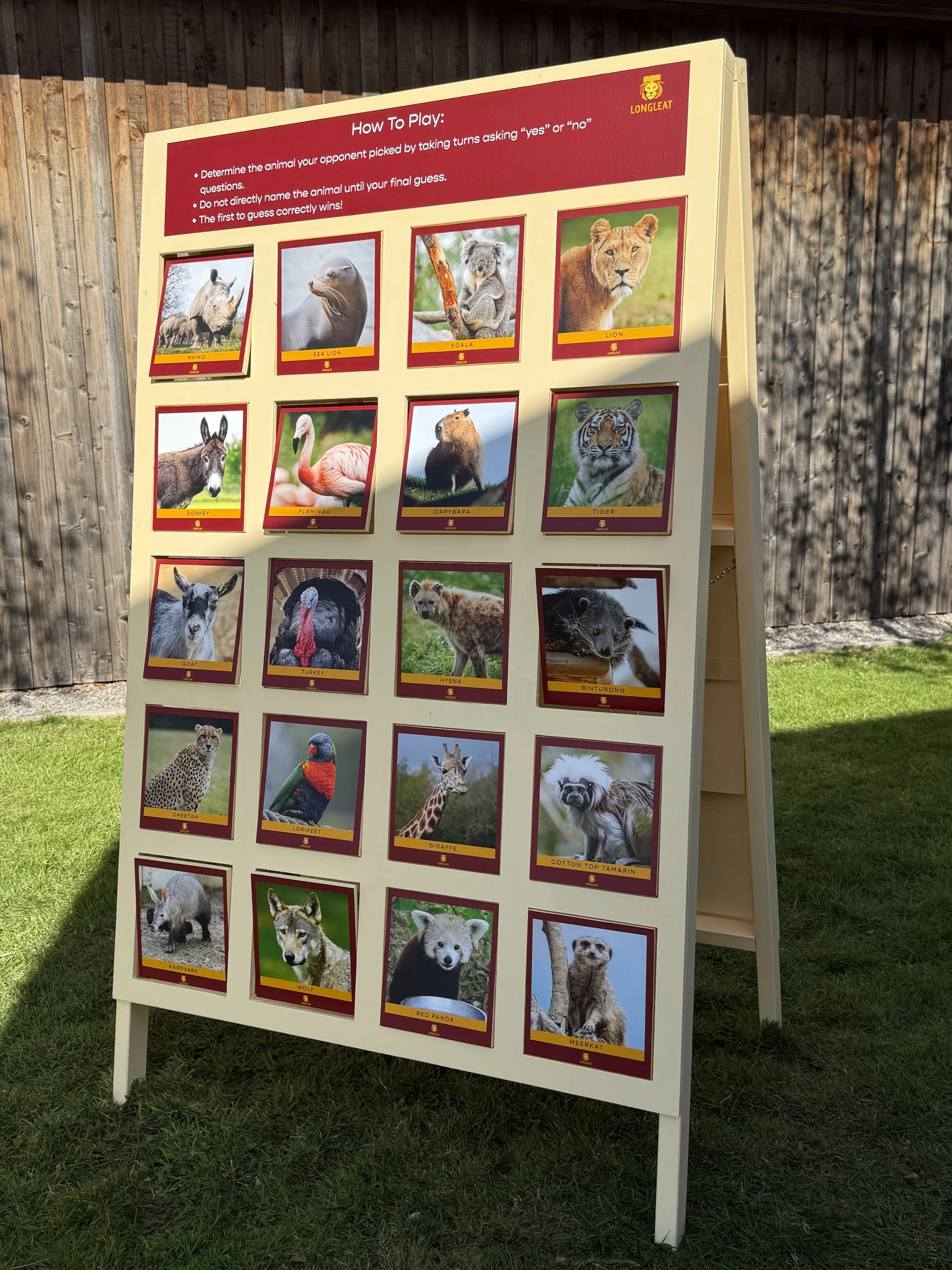 Longleat - Giant 'Guess Who' 