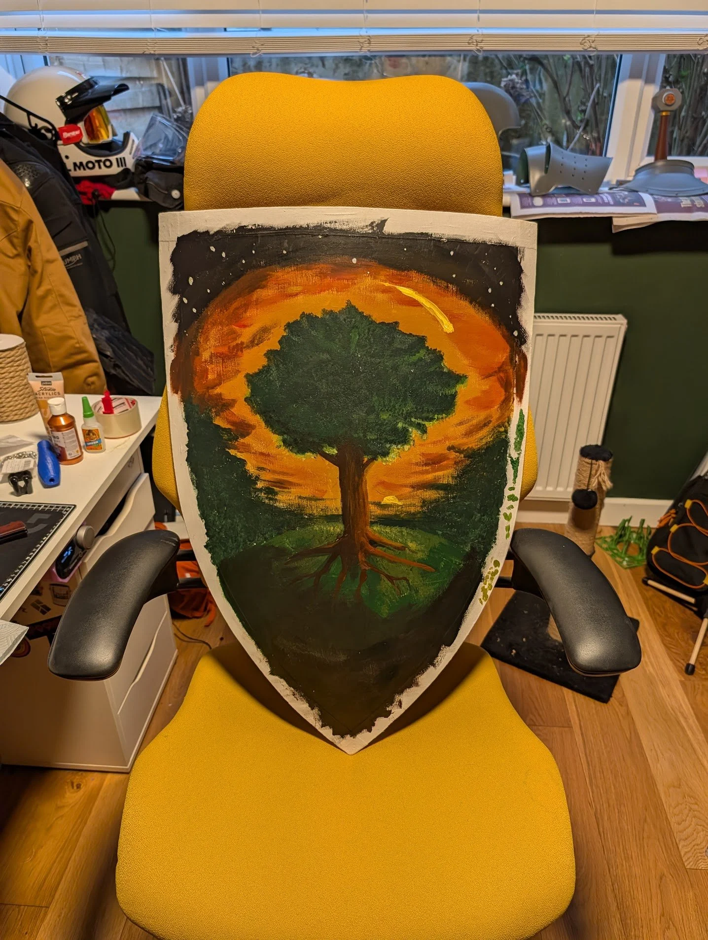 Shield painting