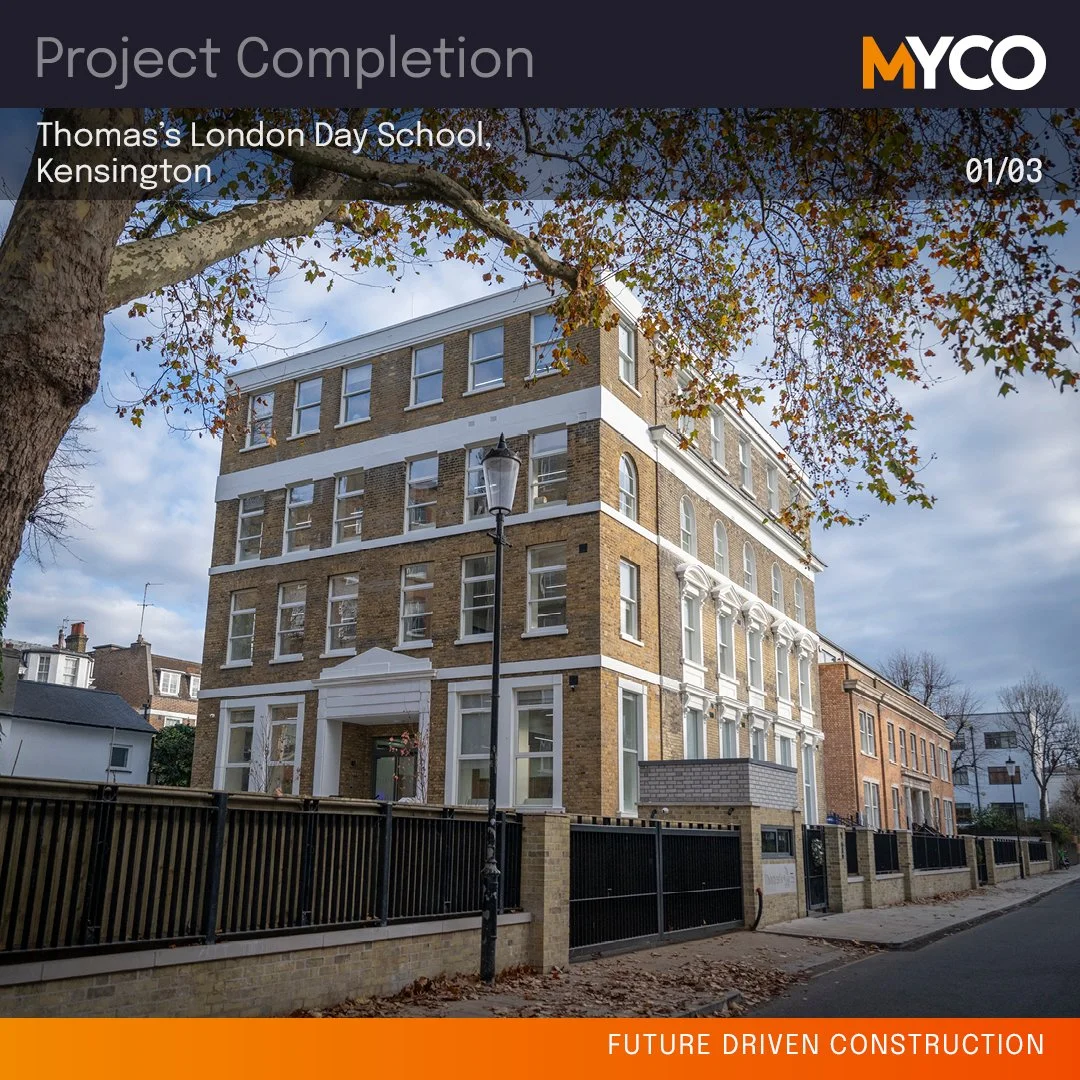 MYCO announce recent project completion at Atlantic House, Kensington for Thomas’s London Day Schools