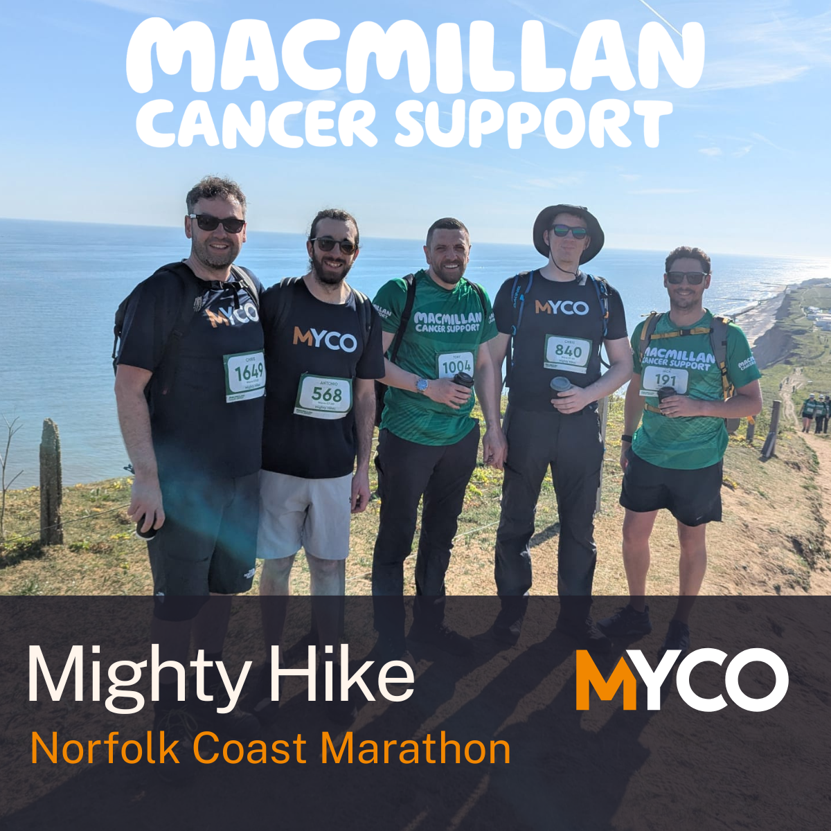 MYCO Interiors take on the Mighty Hike for Macmillan Cancer Research 