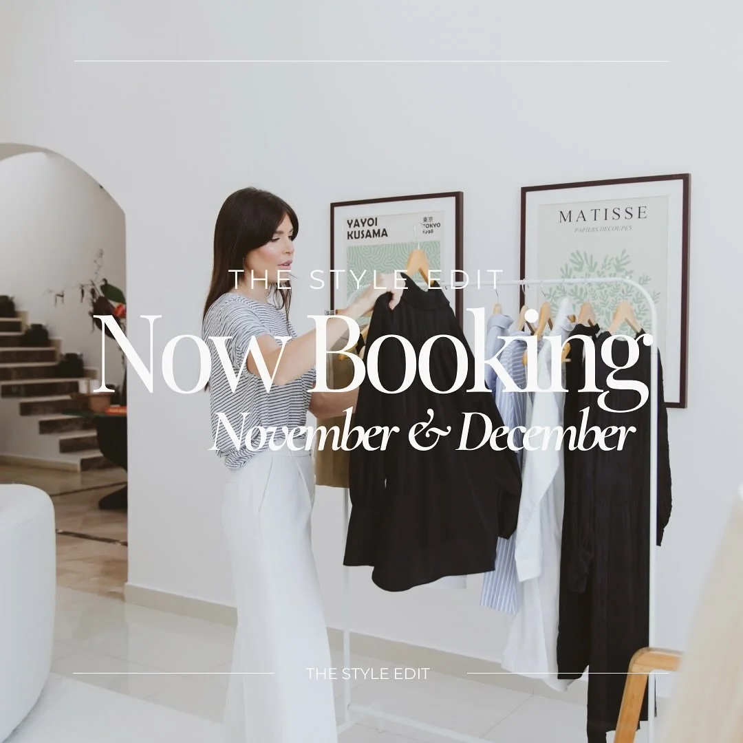 November + December bookings now open.
Personal styling, wardrobe edits, and seasonal looks &mdash; curated just for you.
Spaces are limited. Enquire via DM to secure your session. 🤍
.
.

#PersonalStylistDubai #DubaiStylist #LuxuryStylist #WardrobeE