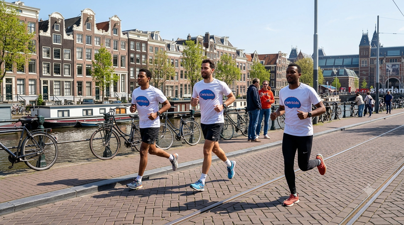 Stichting CMV Kids in actie bij de Dam tot Damloop!