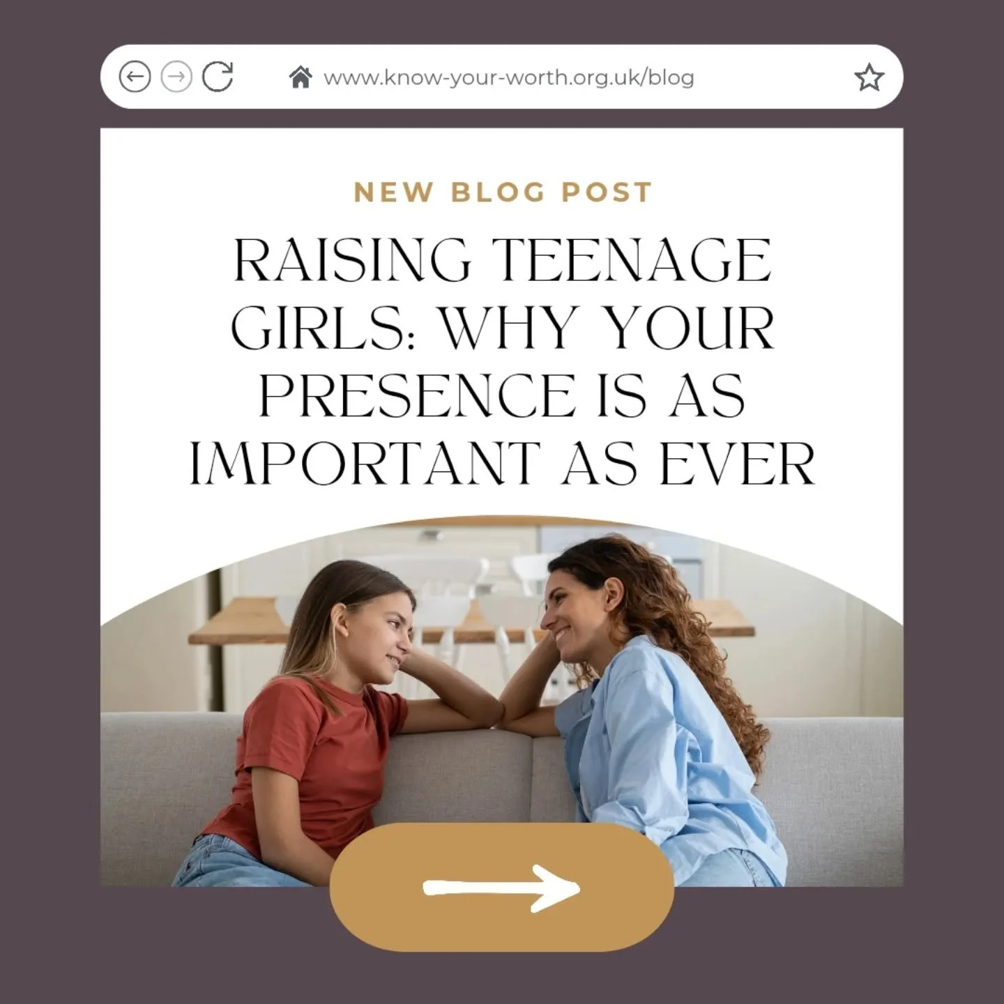As a parent of a teenage girl, have you ever found yourself asking things like:
🤷&zwj;♀️ Is her behaviour normal?
😞 Why won't she talk to me anymore?
🙋&zwj;♀️ Am I even making a difference?

Why not take 3 minutes to read our newest blog post and 