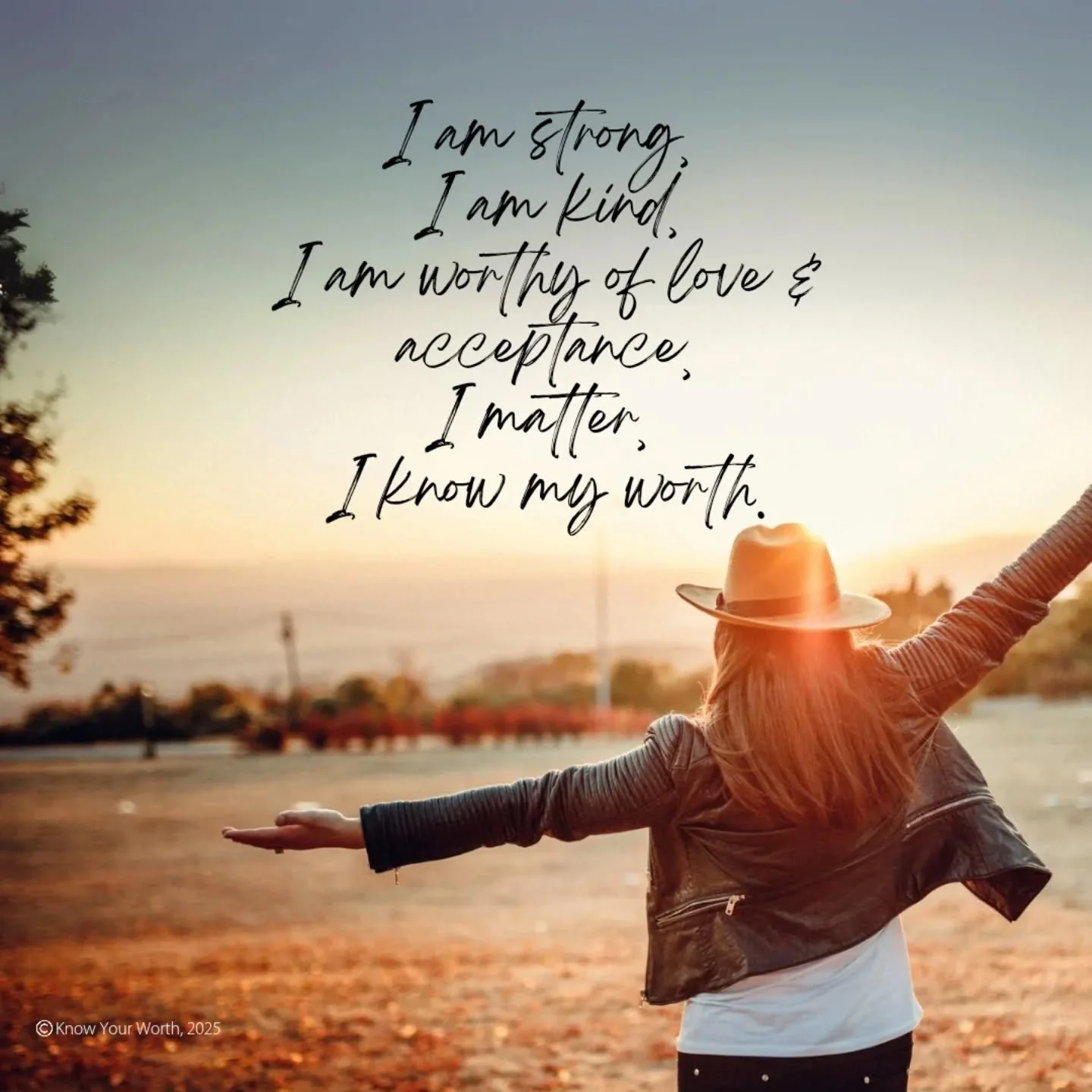 Words matter

They carry power

And sometimes we just need to speak some truth and encouragement to ourselves 

Even when we don't believe it

Even when we're not feeling it 

It's always good to hear it

So feel free to borrow our Know Your Worth 'm