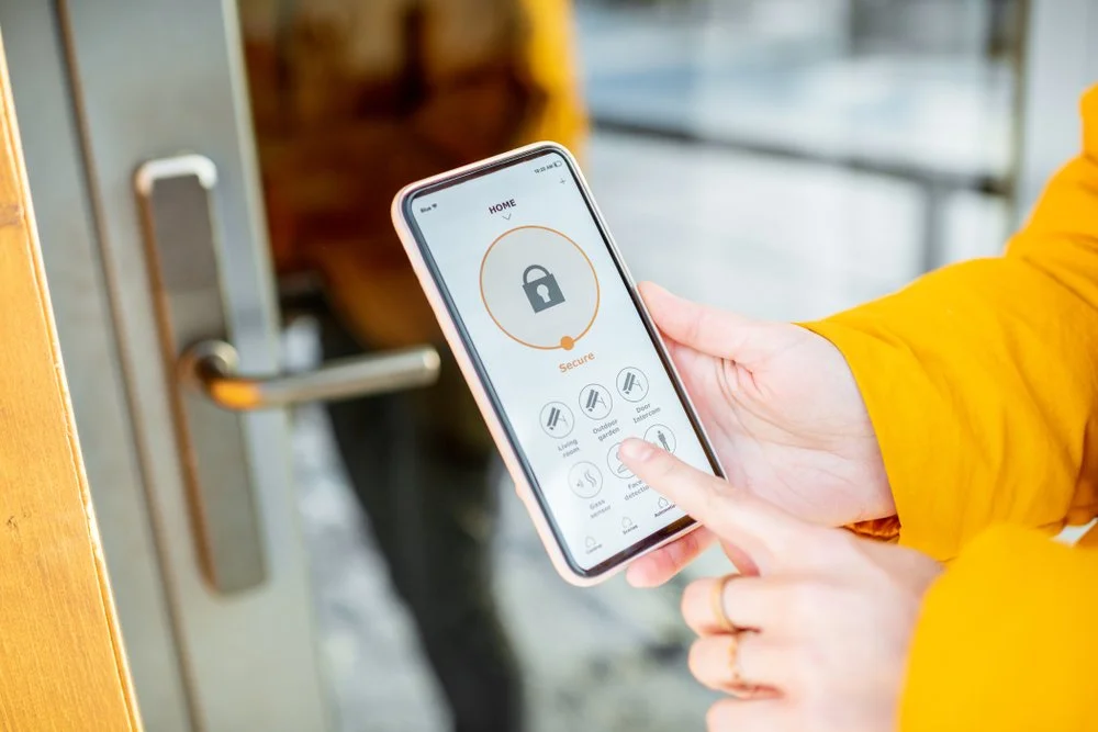 smart phone unlocking a smart lock