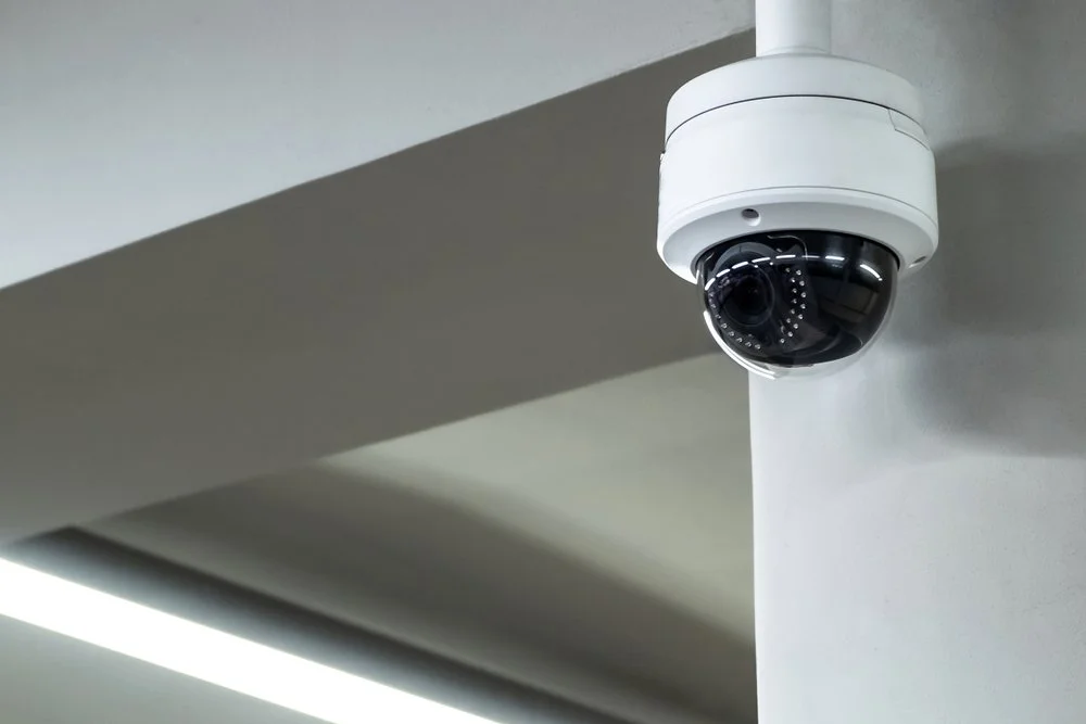 Security Dome Camera in Recording