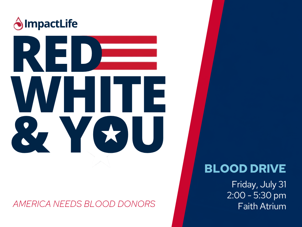 Blood Drive with ImpactLife | July 31