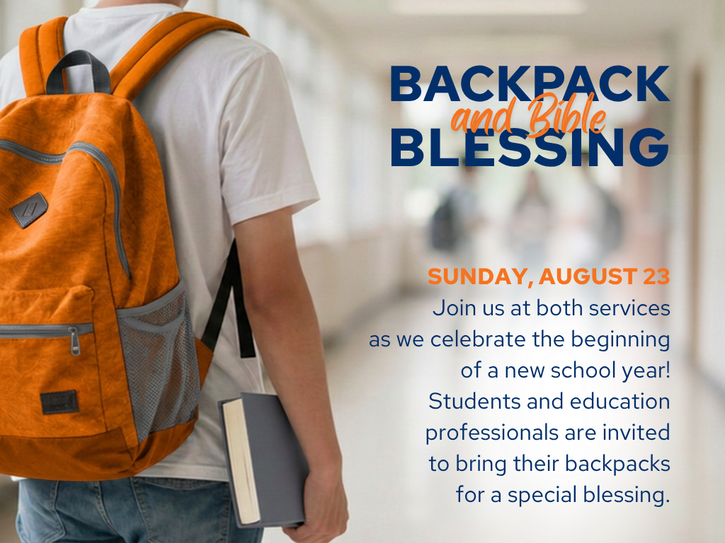 Backpack & Bible Blessing | August 23
