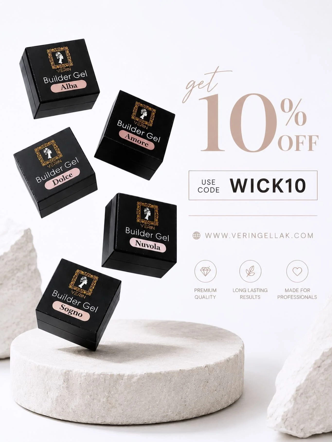 Refine your craft with premium-quality Nail Products from @verin_gellak_official 

zorgvuldig ontwikkelde formules bieden optimale controle, duurzaamheid en een hoogwaardige afwerking, perfect voor de professionele nagelstylist die alleen het beste v