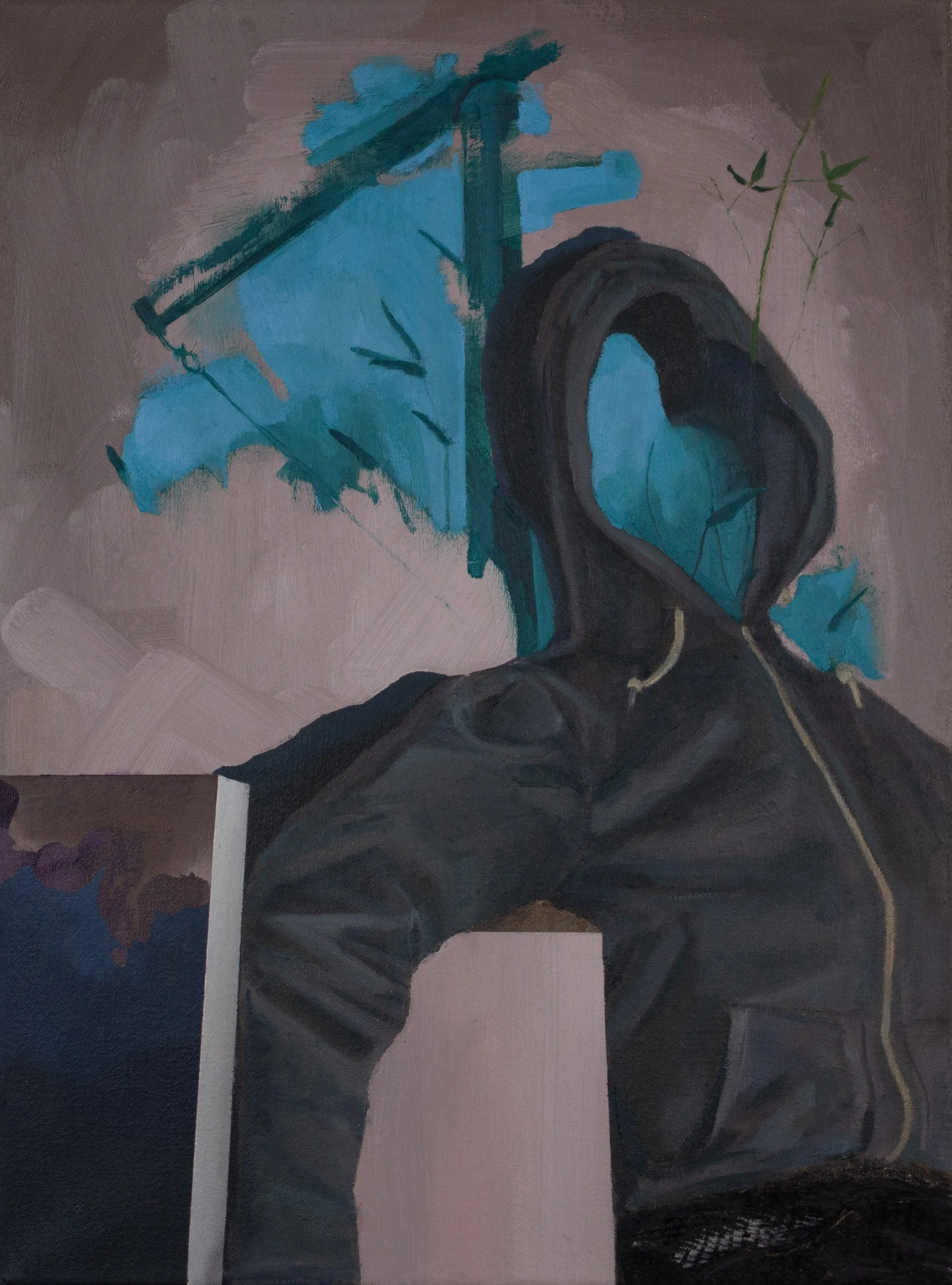 '💭😕🌱', Oil on Canvas, 40x30cm, 2025