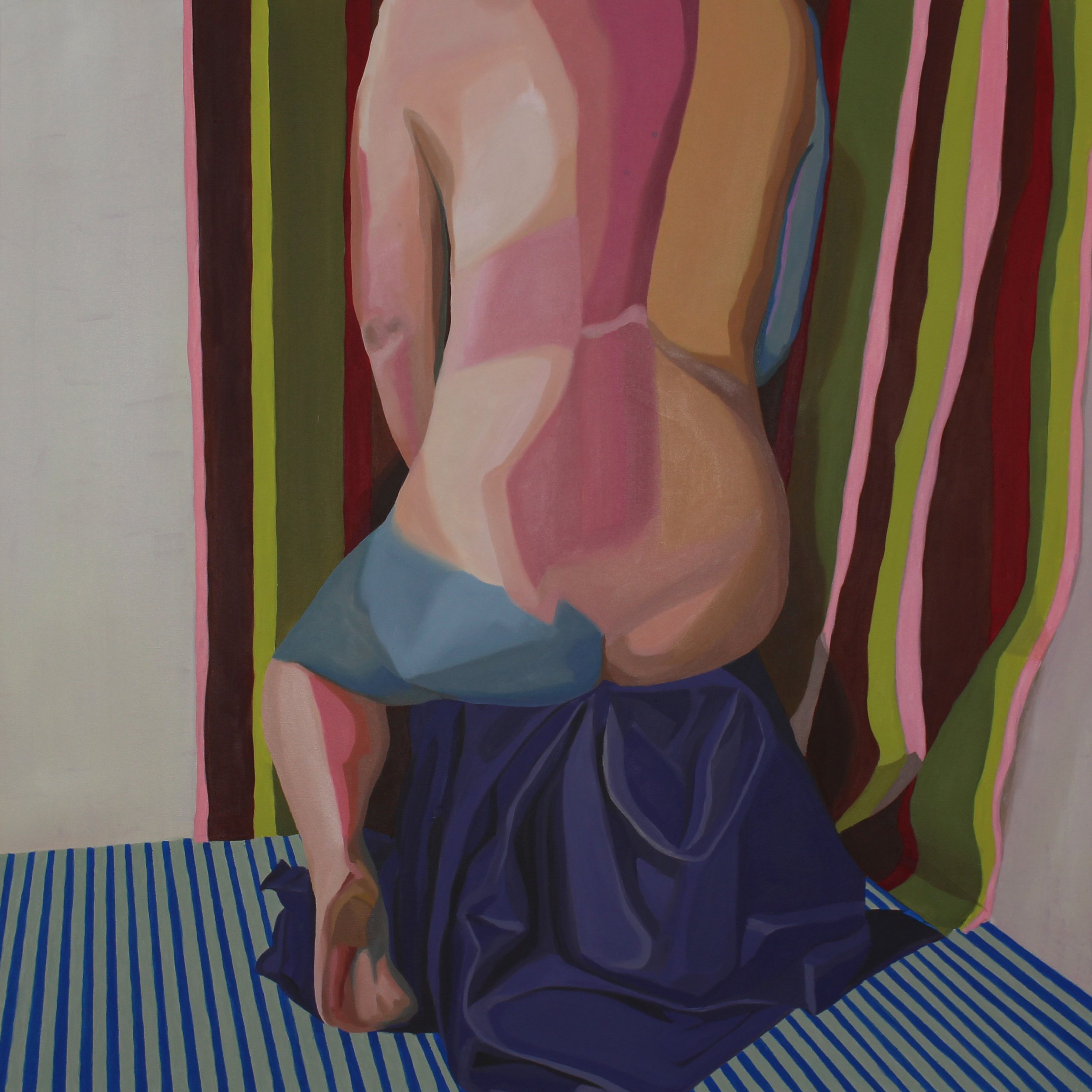 Ashley, Mix Media on Canvas, 90x90 cm.