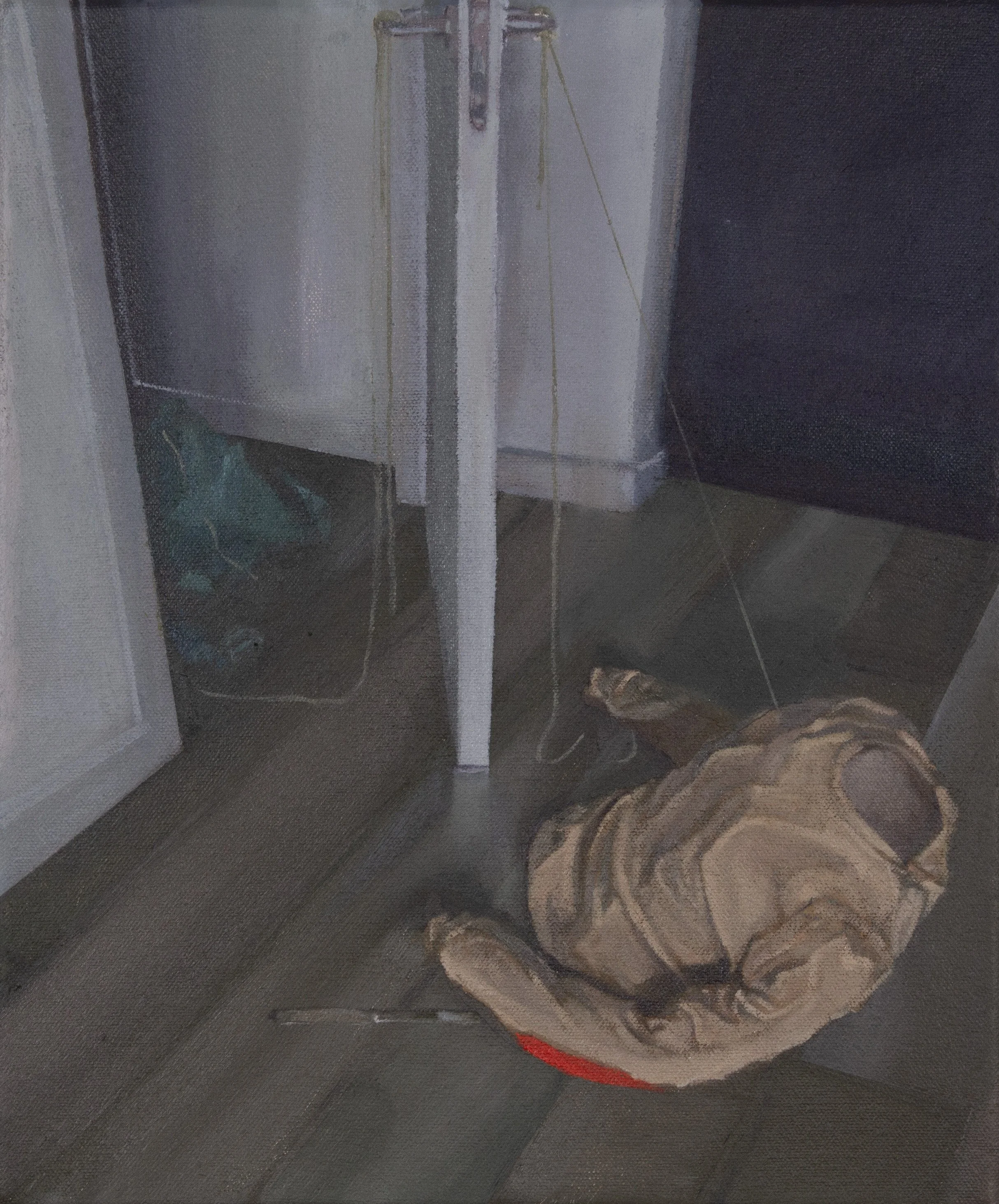 '😭🔗🔪 ', Oil on Canvas, 30x25cm, 2025