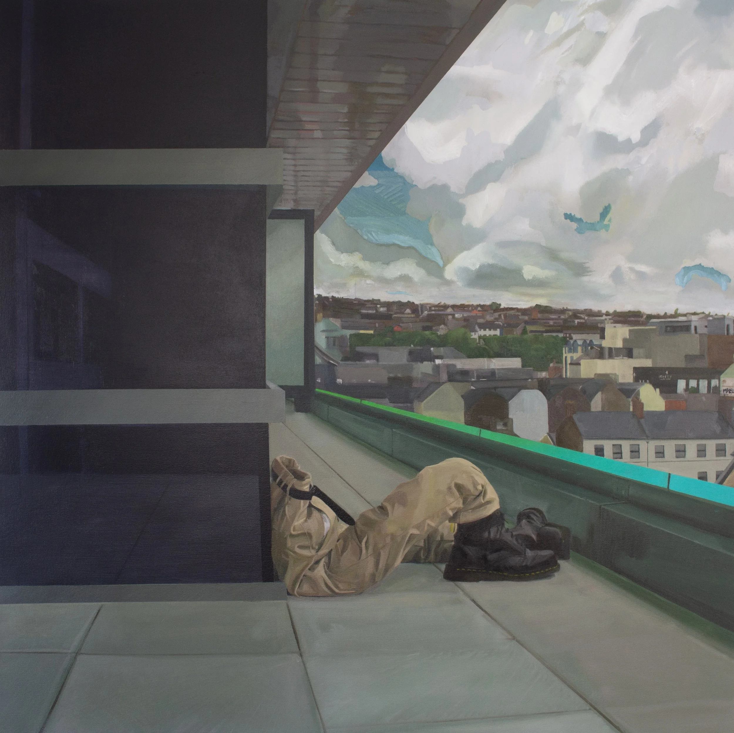 '🪆🌦️ 📖', Oil on Canvas, 95X95cm, 2025