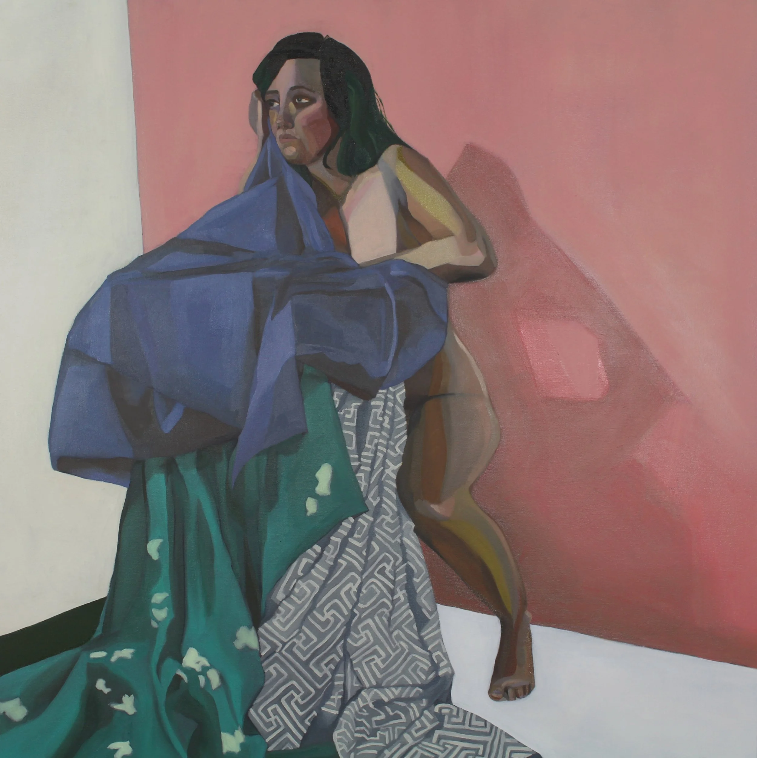 'Frankie', Mix Media on Canvas, 90x90cm, 2019