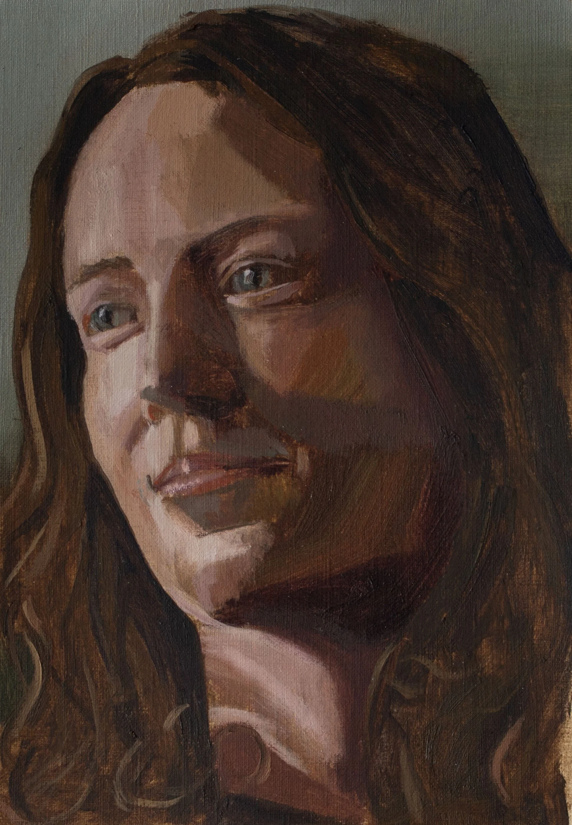 'Untitled Painting Sketch II', Oil on Paper, 28x20 cm (Framed), 2024