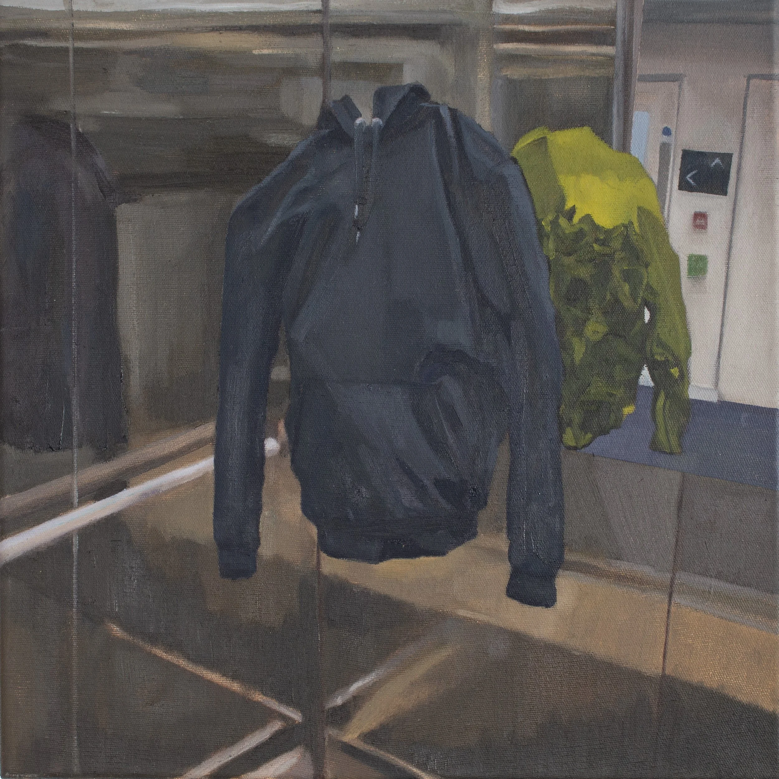 ' 🤔🧭📍', Oil on Canvas, 30x30cm, 2025