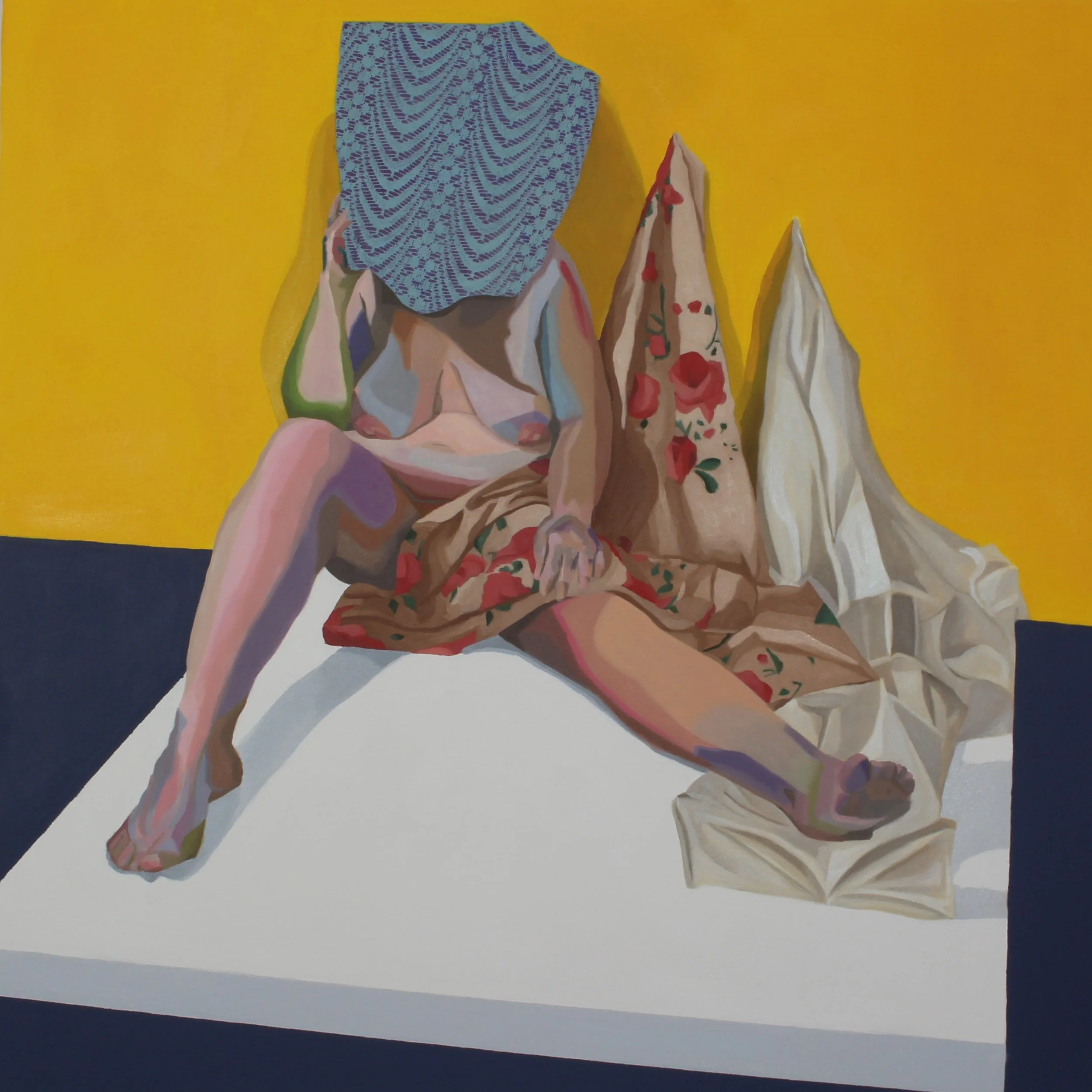 Robin, Mix Media on Canvas, 90x90 cm