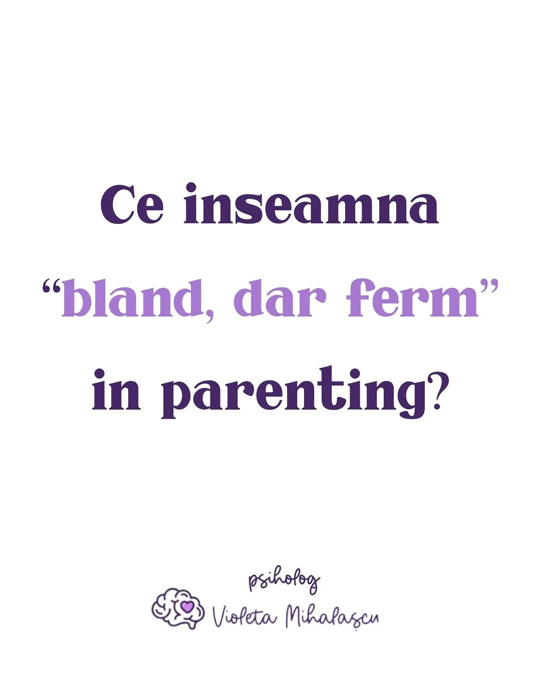 In consultatiile mele aud foarte des confuzie in legatura cu aceasta exprimare folosita foarte des in parentingul anilor nostri.

In postare iti explic cum vad eu semnificatia acestei expresii si sunt curioasa daca rezonezi cu ce explic. Lasa-mi pare