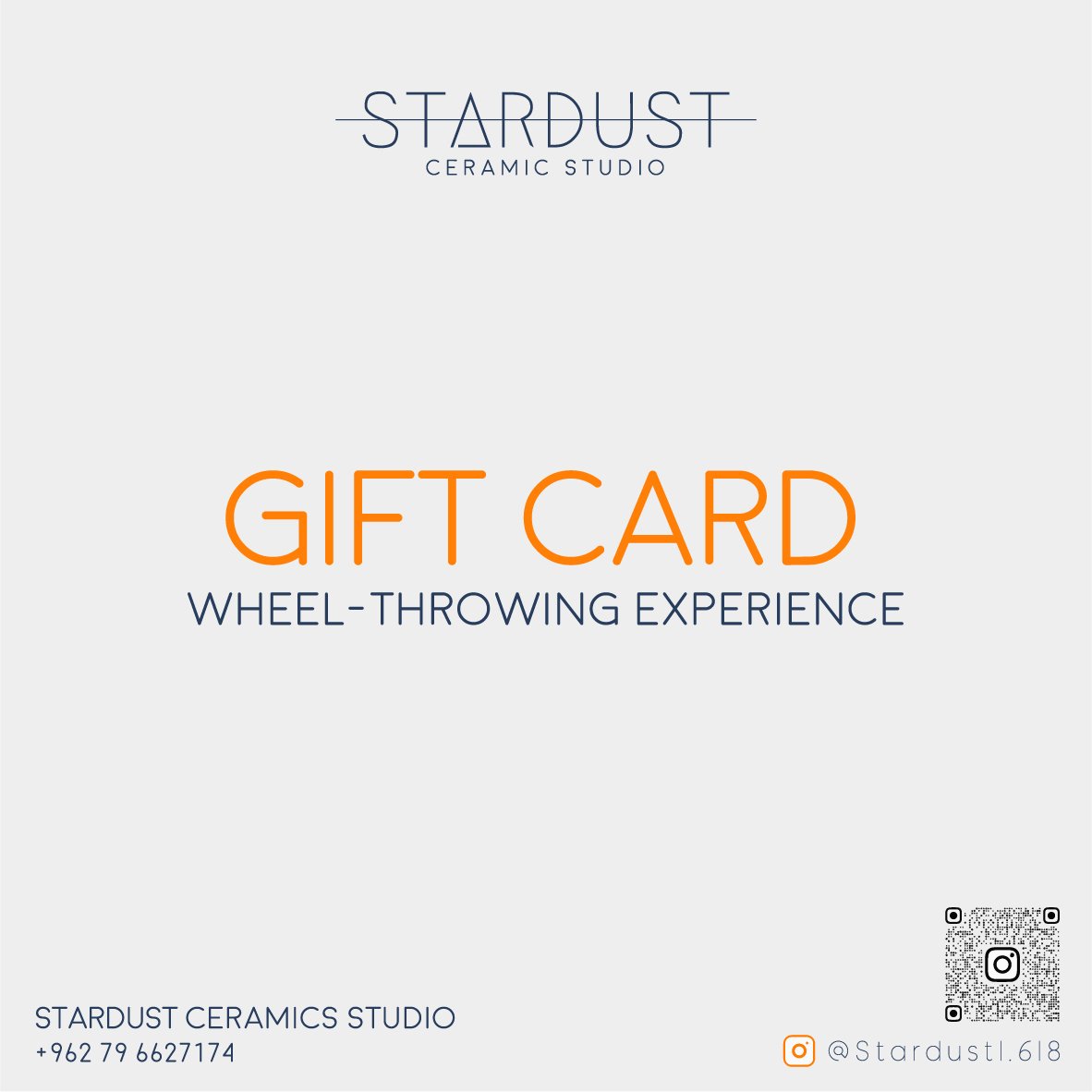 Pottery Experience Gift Card