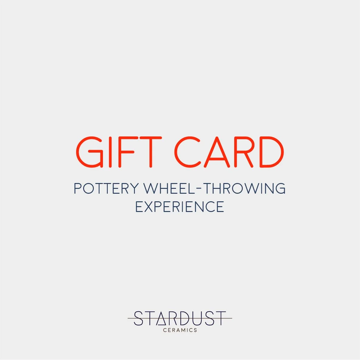 Pottery Experience Gift Card