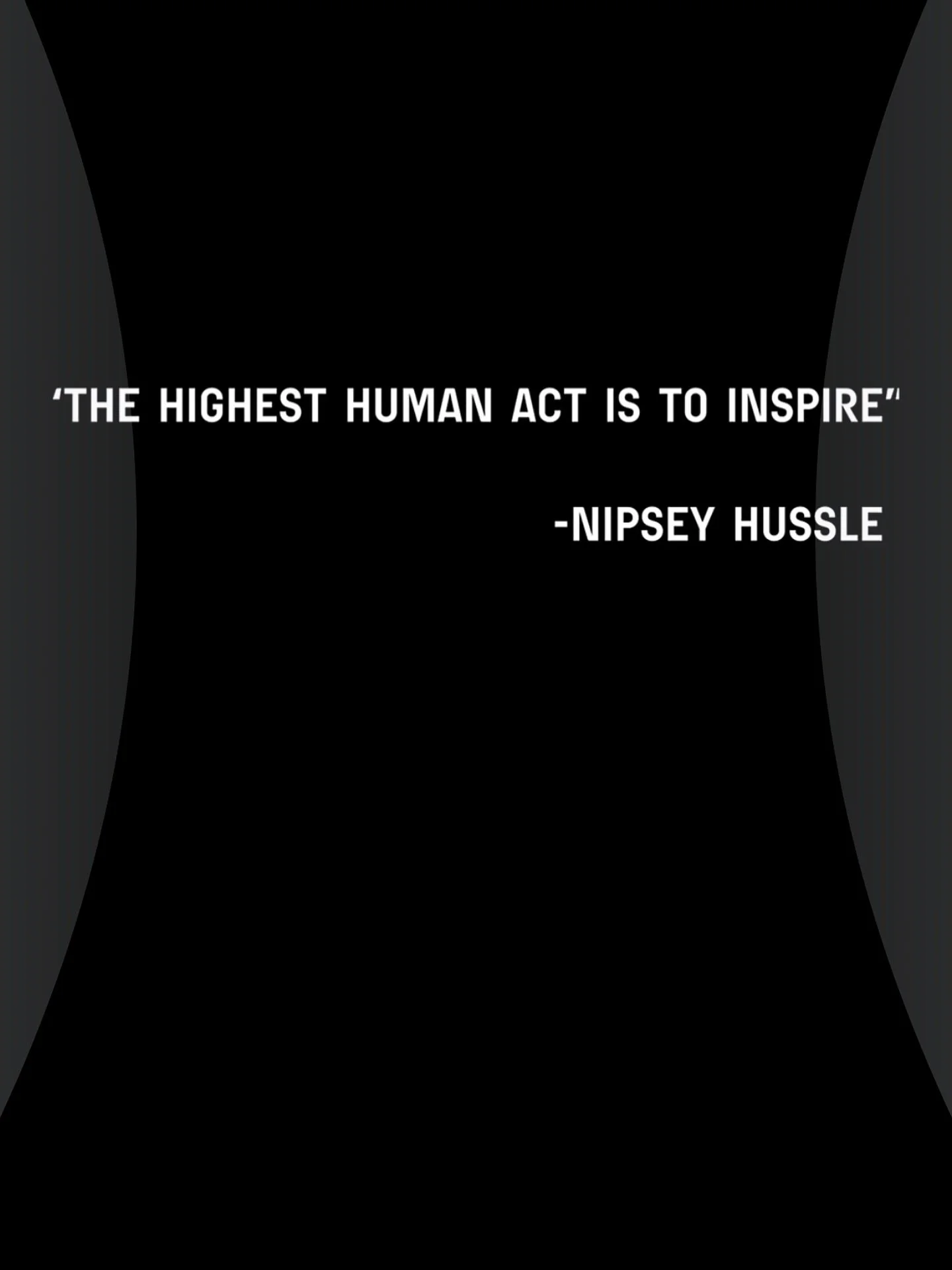 HBD to my biggest inspiration
Who reminds me it&rsquo;s not about numbers- whether that&rsquo;s money or social media metrics. 
It&rsquo;s about purpose 
Who reminds me it&rsquo;s not about quick wins -
This life is a Marathon. 

Just like how Nipsey
