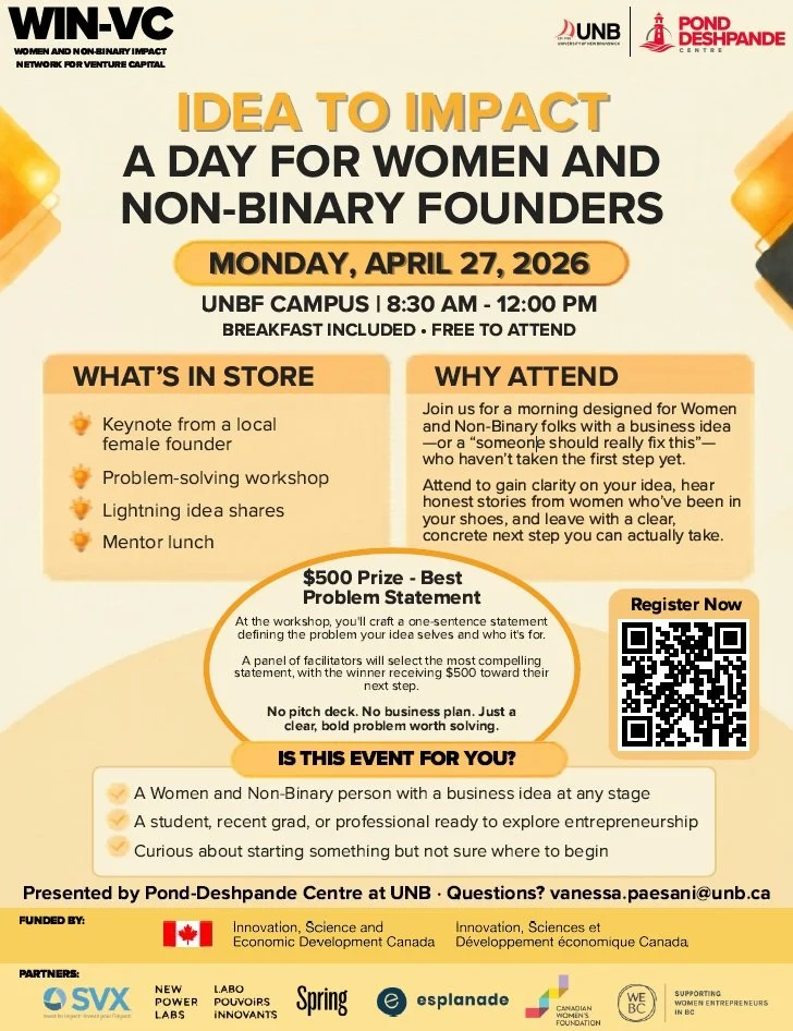 Idea to Impact:  A Day for Women and Non-Binary Founders