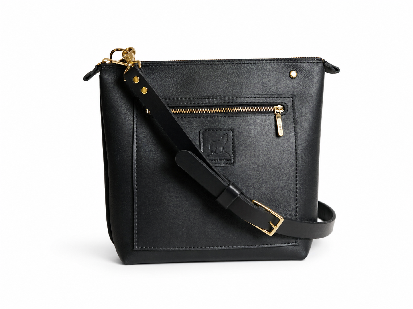 Pinnacle Crossbody Black Brass