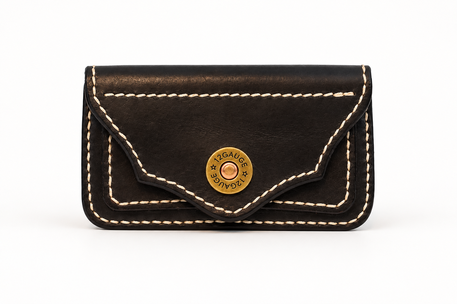 Scalloped espresso leather wallet with brass snap-1.png