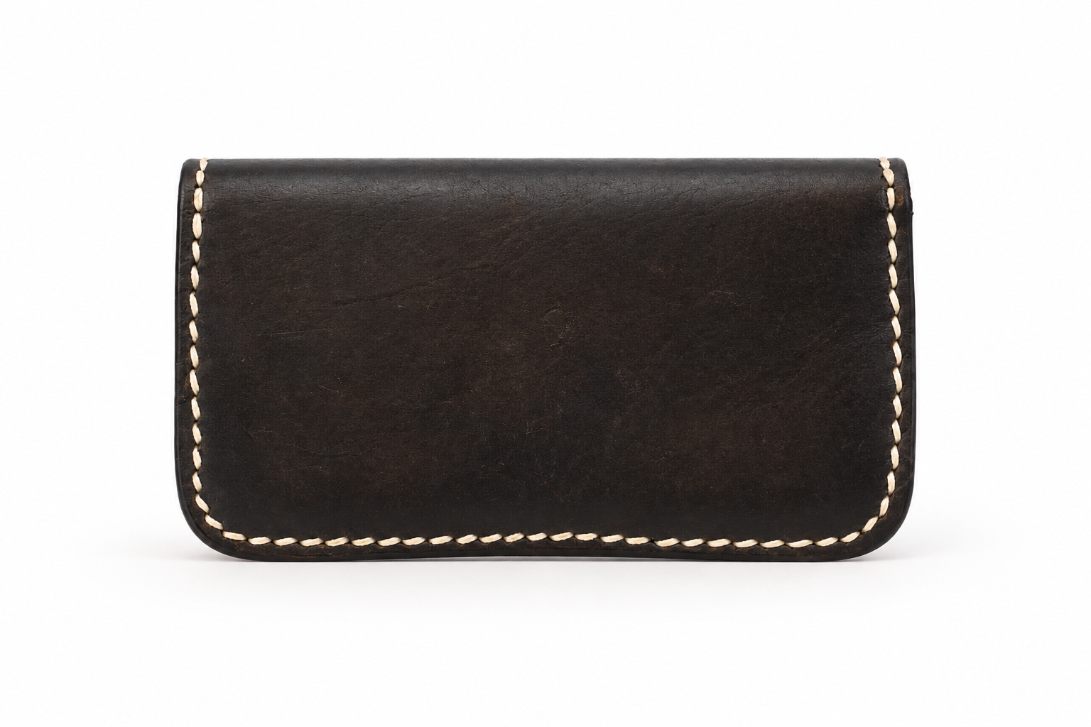 Espresso leather wallet with cream stitching-2.png