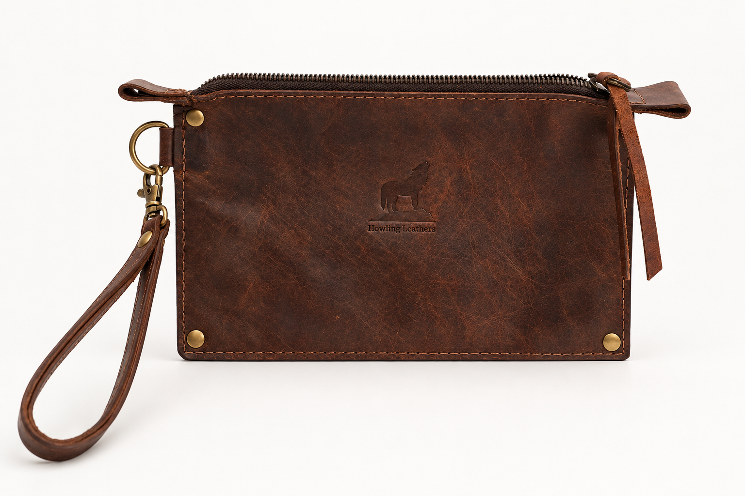 Dark Brown Howling Wolf Wristlet-1.png