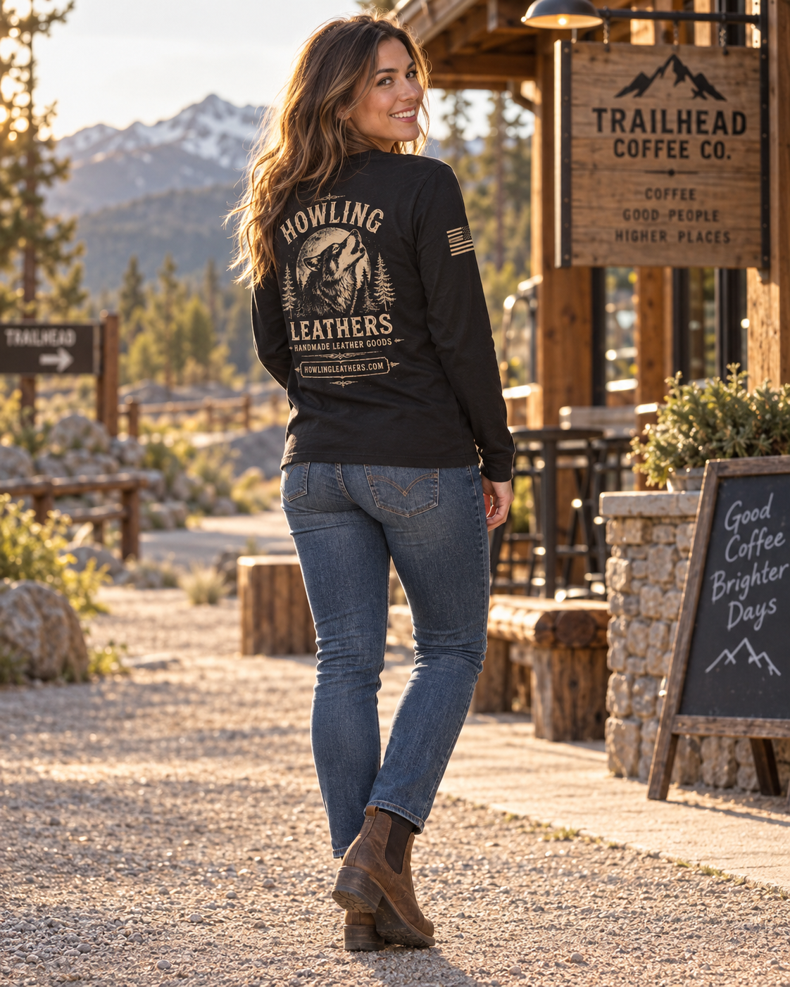 Unisex Long Sleeve T-Shirt - Back Logo