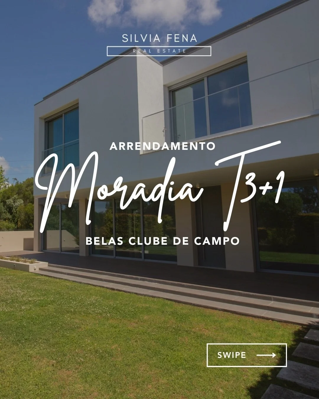 Moradia T3+1 dispon&iacute;vel para arrendamento no Belas Clube de Campo.

Uma casa contempor&acirc;nea, com jardim, piscina e uma envolvente pensada para quem valoriza conforto, privacidade e qualidade de vida.
Aqui, vive-se rodeado de natureza com 