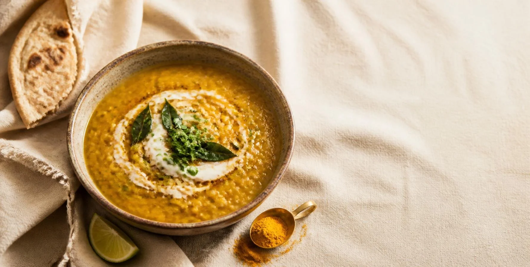 Red Lentil Dal with Turmeric