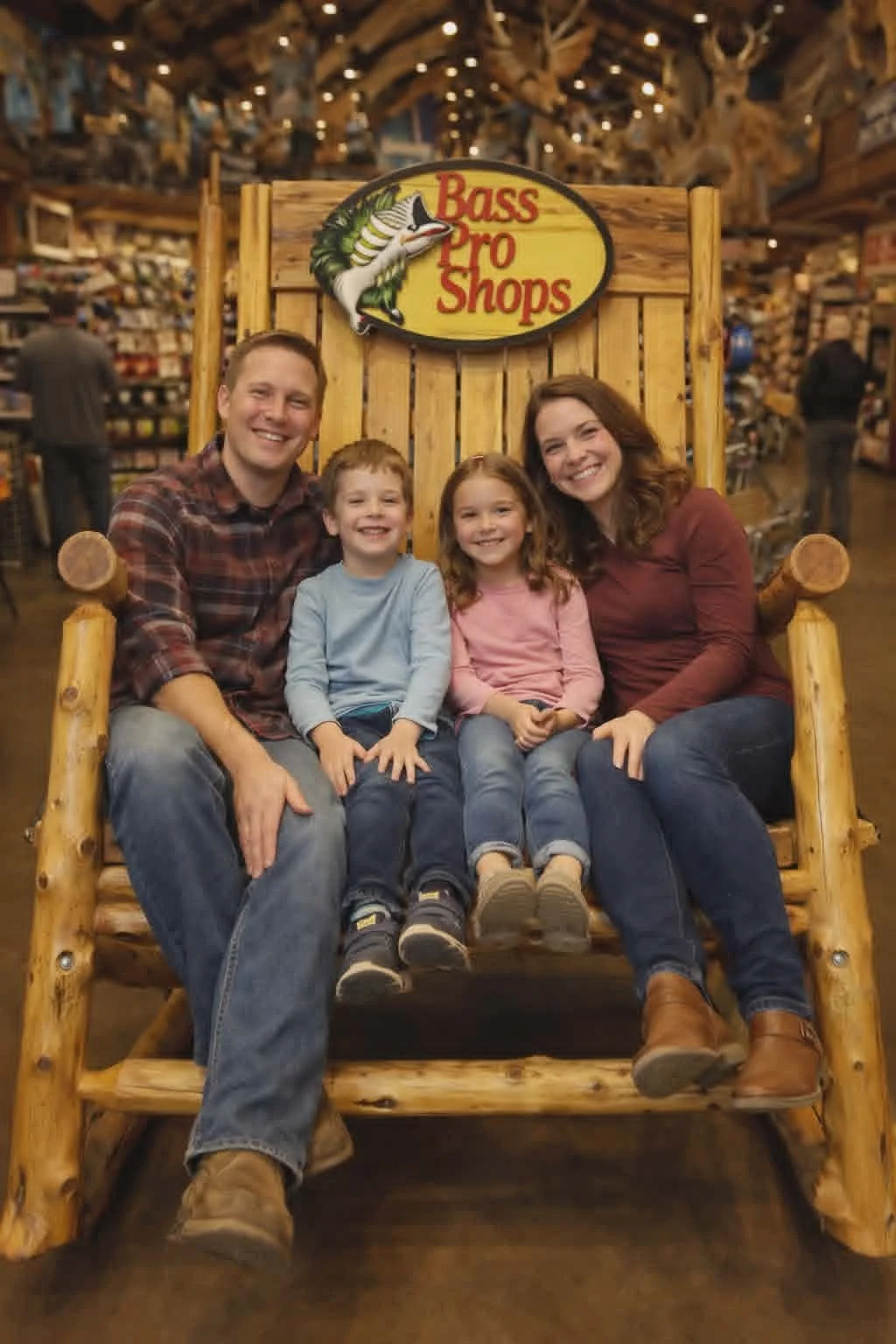 Family Sitting on Bass Pros Shop Giant Chair.jpeg