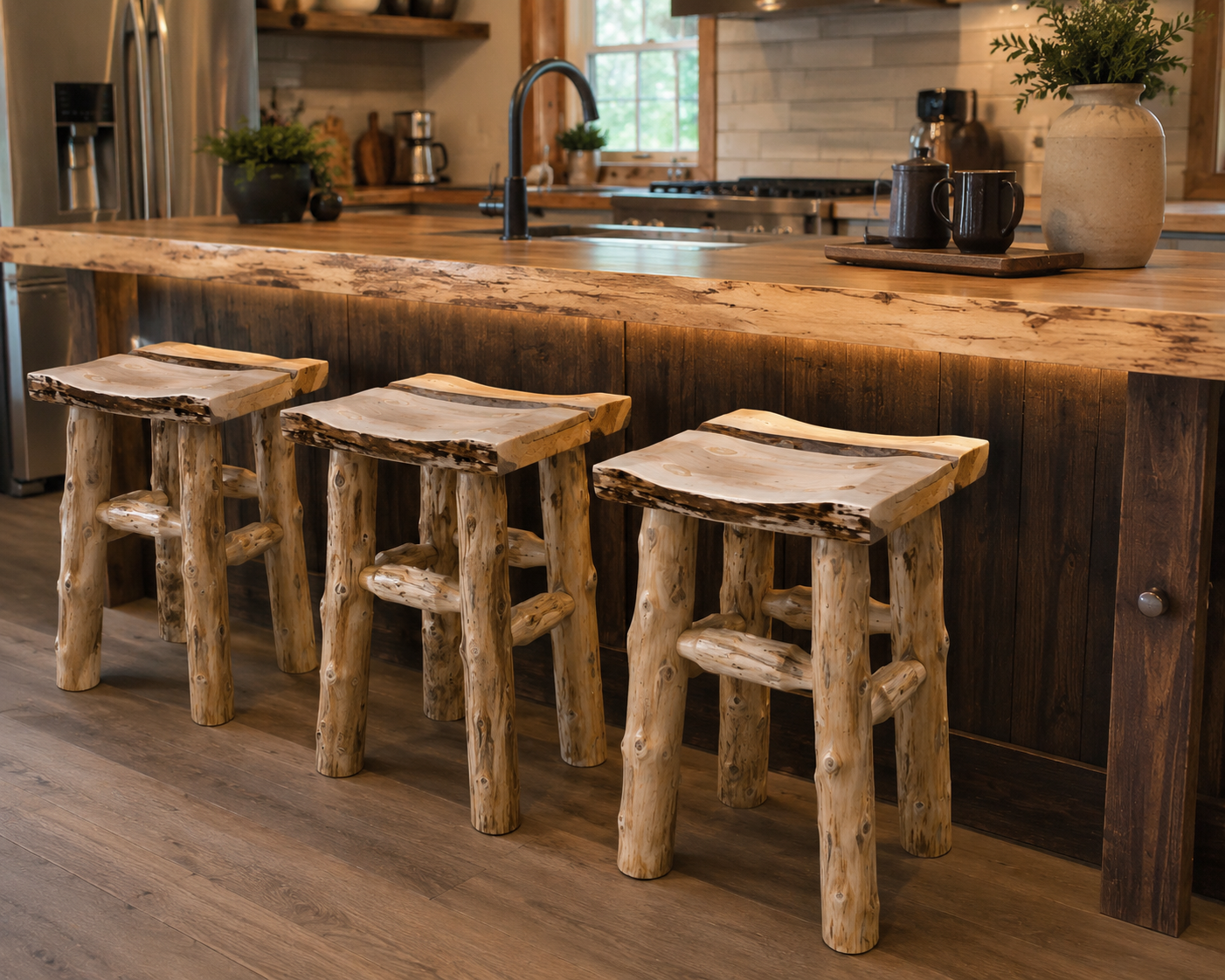 Bar stool at kitchen Countertop.png