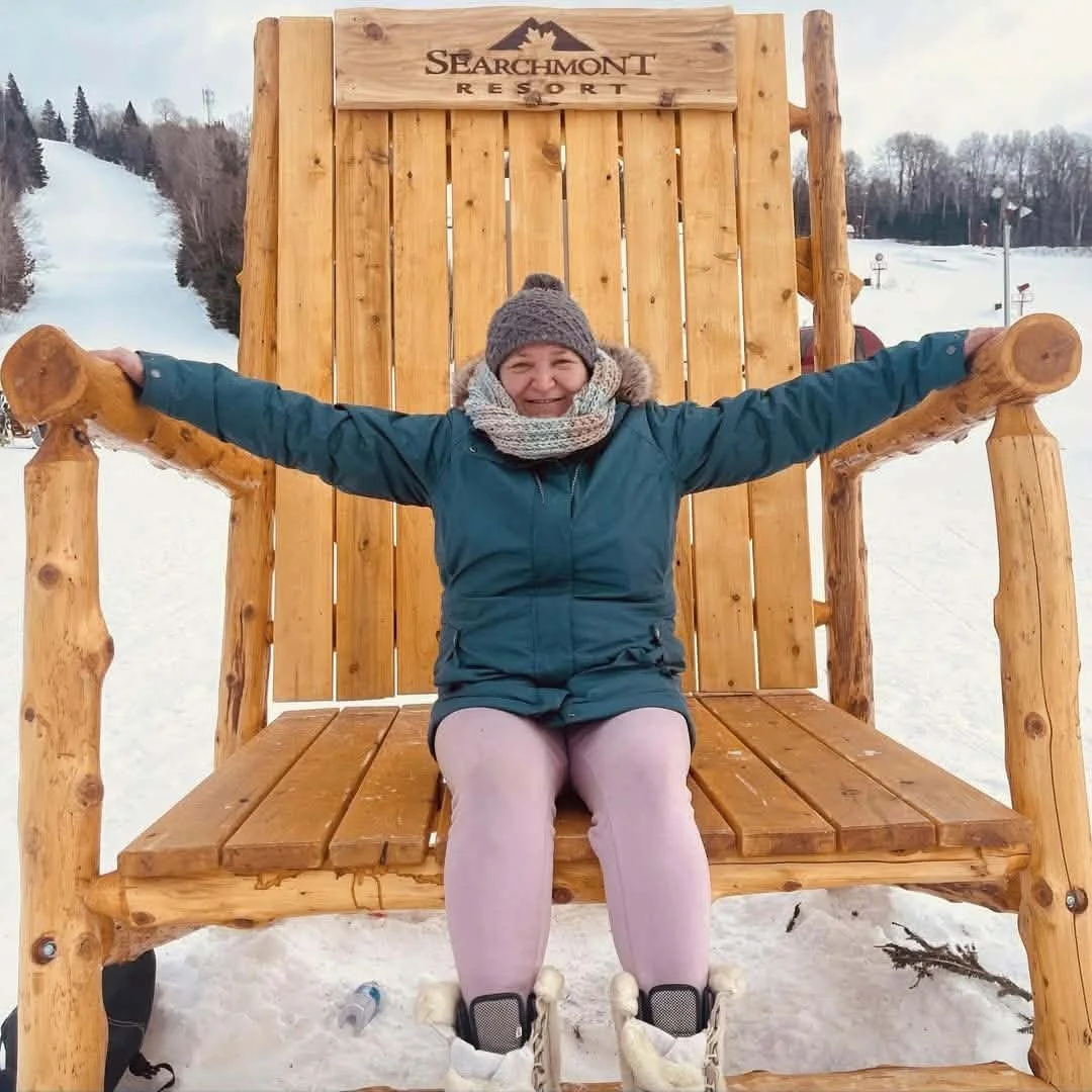 Morgan at Searchmont - Giant Chair.jpeg