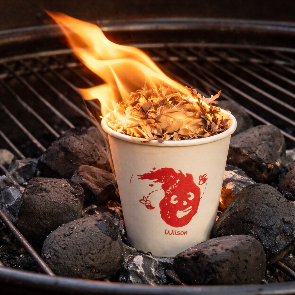Wilson fire starter igniting in grill.png