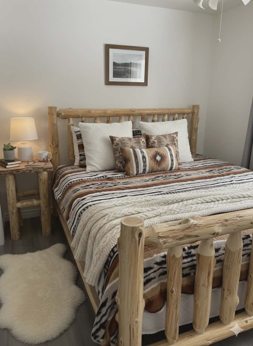 Queen Log Bedframe.jpeg