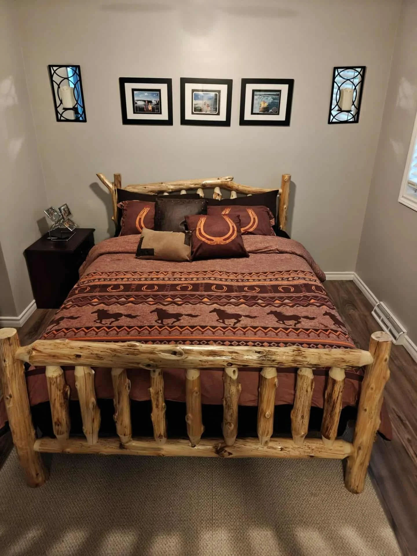 Cedar Log Bedframes